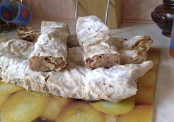 Рецепт: Штрудель из лаваша (диетический блиц-рецепт)