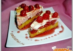 Рецепт: Тыквенная запеканка с вишней