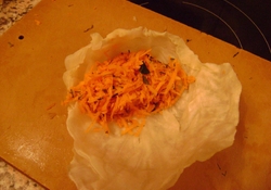 Рецепт: Квашенные капустные рулетики