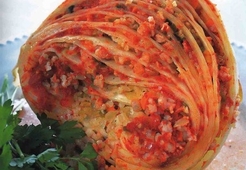 Капуста, фаршированная овощами и рисом  