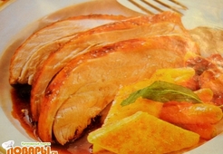 Сочная индейка с ягодной начинкой