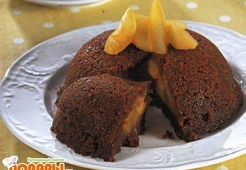 Яблочный пудинг из черного хлеба  