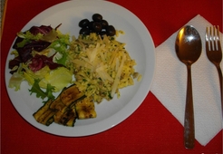 Ризотто с шафраном и вонголе