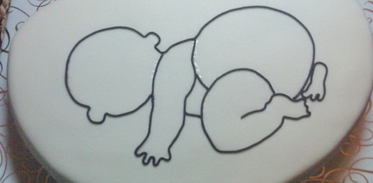 Шаг №7 МК Малышка с пинетками