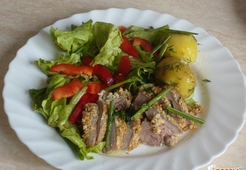 Индейка в кунжуте