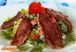 Венский салат со спаржей