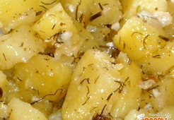 Картофель печено-тушенный в микроволновке