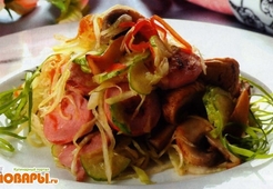 Гамбургский салат со свежей капустой