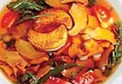 Суп с цветками одуванчика