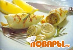 Кальмары фаршированные (мастер-класс)