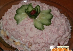 Рецепт: Салат "Розовый Фламинго"