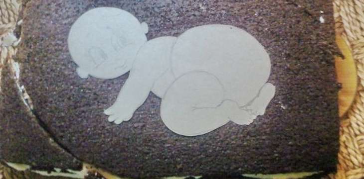 Шаг №2 МК Малышка с пинетками