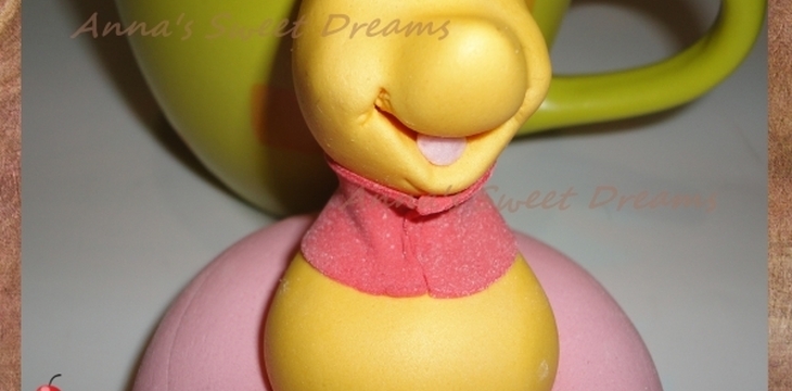 Шаг №11 Винни Пух из мастики от Annula