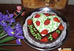 Торт "Любящее сердце"