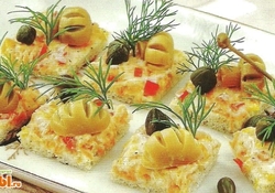 Рецепт: Овощные канапе
