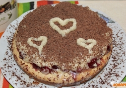 Рецепт: Нежный вишневый пирог