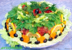 Мясной калач к празднику