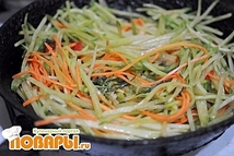 Шаг 2: Морковь, редьку, красный перец – …