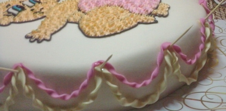 Шаг №10 МК Малышка с пинетками