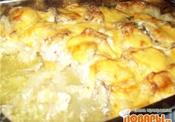 Рецепт: Курица в сугробе