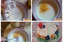 Шаг 4: Сверху торт покрыт мастикой. Приготовление …