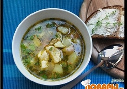 Рецепт: Куриный суп с клёцками