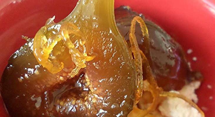 Варенье из зеленого инжира с апельсином и ароматом роз