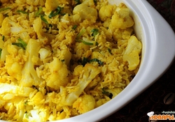 Рецепт: Рис по-индийски с цветной капустой