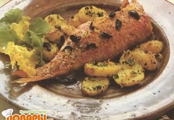 Окунь с ветчиной