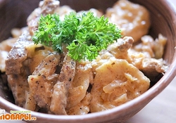 Рецепт: Галушки в подливе