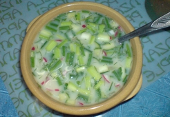 Летние супы. Окрошка на квасе.