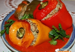 Рецепт: Перец фаршированный (Австрийский рецепт)