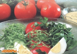 Рецепт: Салат из стручковой фасоли