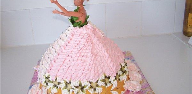 Шаг №3 Мк Торт Барби от sokrolga