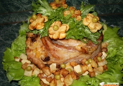 Рецепт: Ребрышки фаршированные 