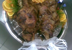 Баранья нога запечённая