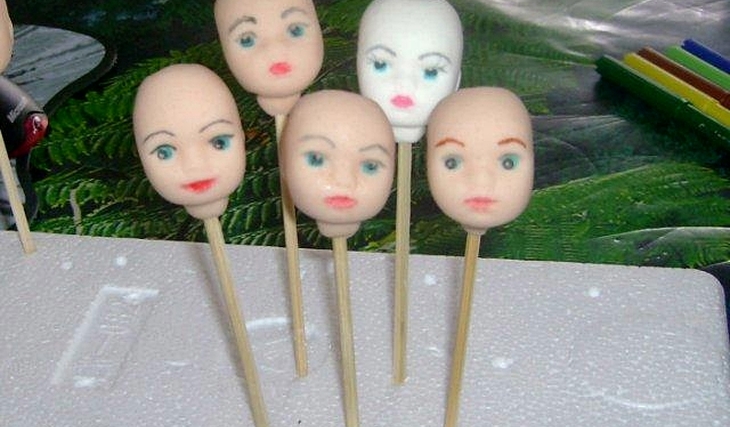 МК Как нарисовать лицо куколке от Annula