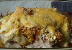 Рыба под луково-чесночным соусом