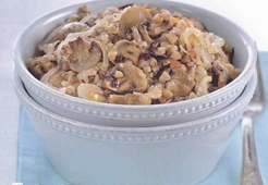 Гречневая каша с грибами и луком  