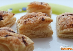 Рецепт: Слойки с сахаром и корицей