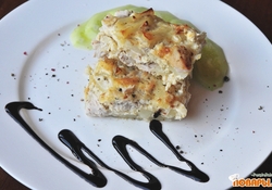 Рецепт: Картофельно-куриная запеканка