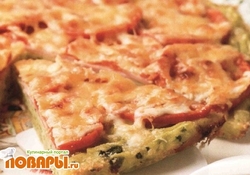 Рецепт: Пицца из кабачков