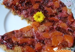 Фруктовый пирог с овсяной крошкой