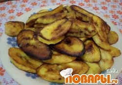 Рецепт: Жареные бананы (платано)
