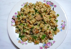 Плов с диким рисом