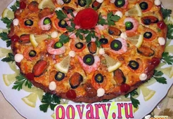 Киш с морепродуктами