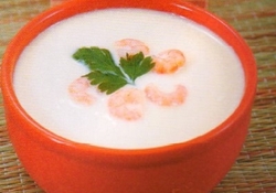 Рецепт: Крем-суп из креветок