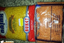 Шаг 1: Чечевица красная и желтая