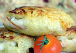 Рецепт: Пангасиус в картофельной корочке с соусом Мутар