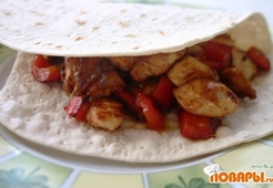 Куриная грудка с перцем и сыром